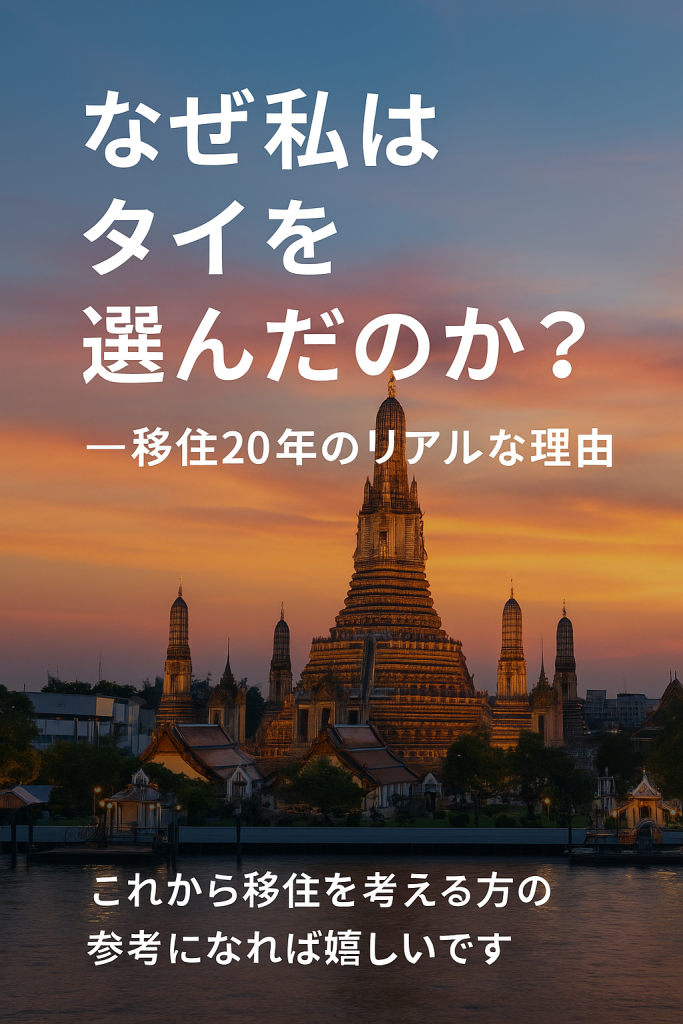 なぜタイだったのか?──移住して20年、今だから語れる本当の理由