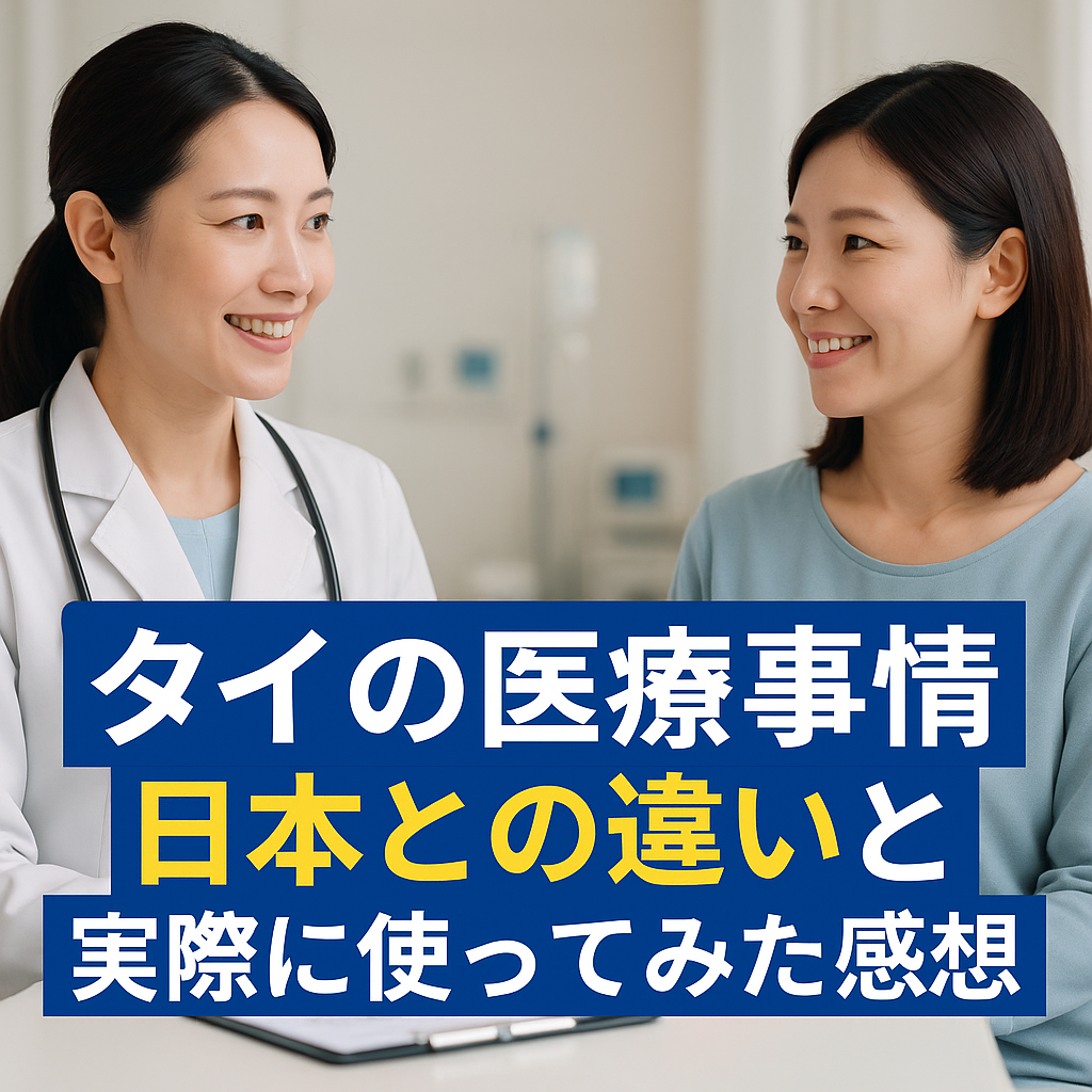 タイの医療事情、日本との違いと実際に使ってみた感想