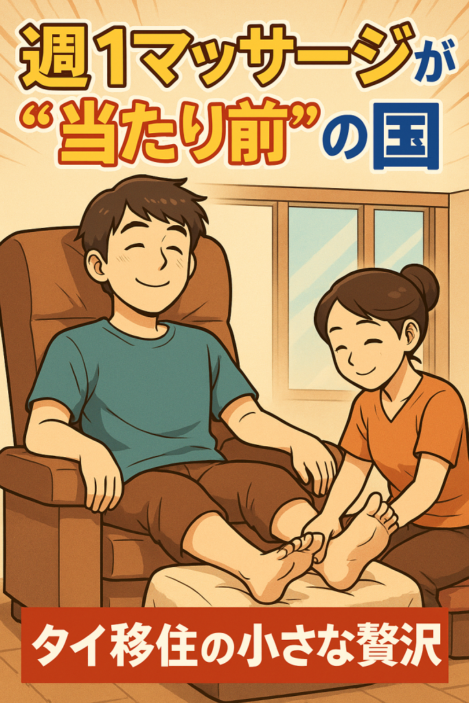 週1マッサージが“日常”になる国──タイ生活の小さな贅沢