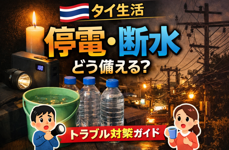 タイ生活の必須知識｜停電・断水にどう備える？在住者の現実対策ガイド